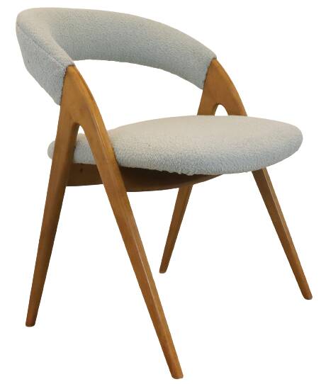 WK möbel style fauteuil / stoel in Teddy 'Mehlmels'