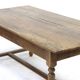 Table à manger en chêne antique de ferme française rustique