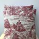 Jouy's canvas pattern cushion