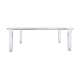 Plexiglas and glass coffee table