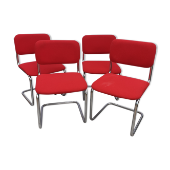 Lot de 4 chaises années 70