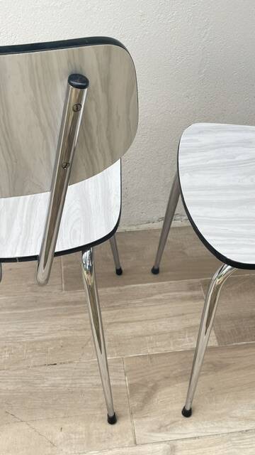 Pair of VINTAGE Formica CHAIRS