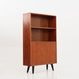 Bookcase with bar Scandinavian design 1980s