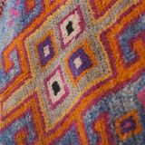 Vintage Turkish Oushak Rug Handwoven 127x370 cm