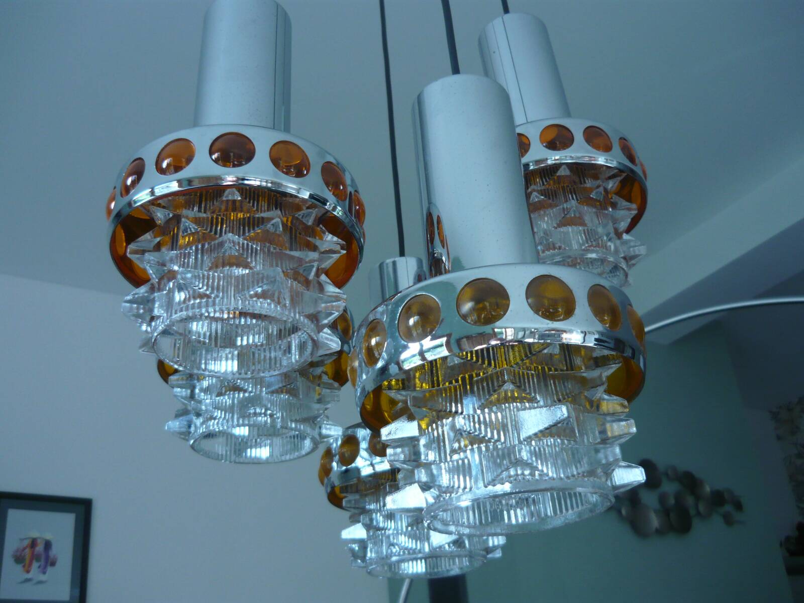 Suspension cascade raak années 70 5 feux