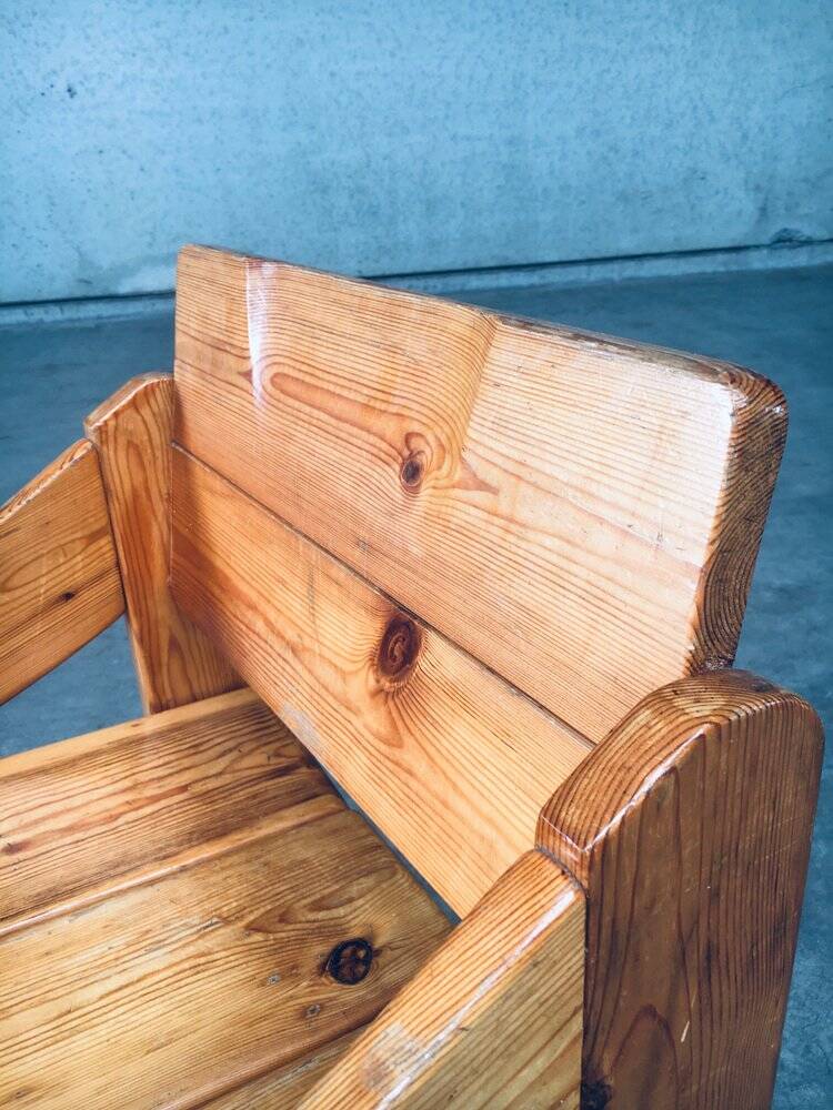 Set of Scandinavian Pine Side Chairs, Sweden, 1960s