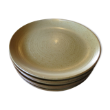 6 French stoneware dessert plates in very good condition