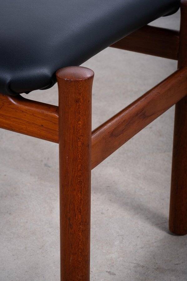 Teak Stool by Søren Hansen for Fritz Hansen, Denmark, 1950s
