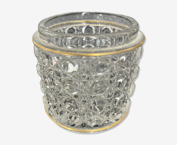 Pot en cristal taillé