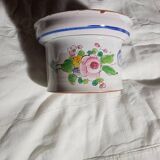 Old Quimper earthenware pot