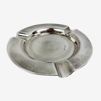 Vintage silver metal christofle ashtray, 1960