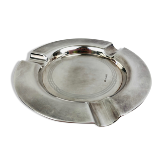 Vintage silver metal christofle ashtray, 1960