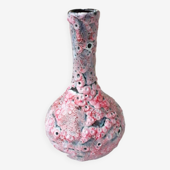 Fat lava pink vase
