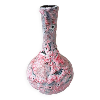 Vase rose fat lava