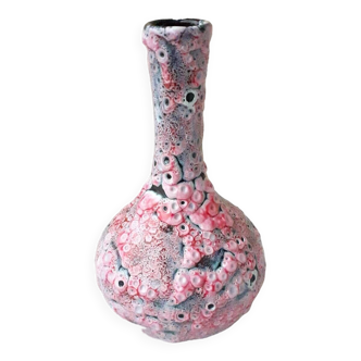 Fat lava pink vase