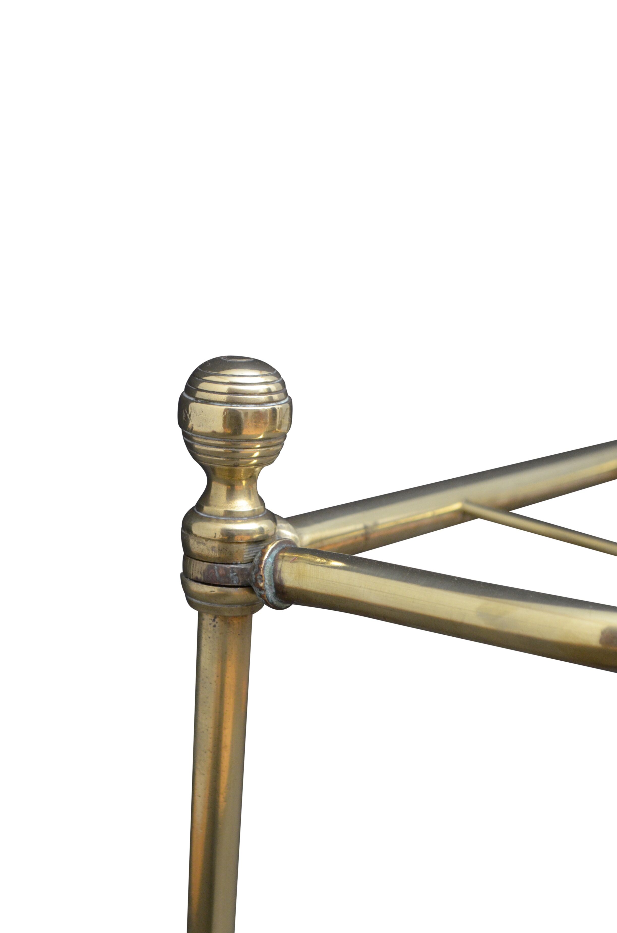 Fine victorian brass umbrella stand