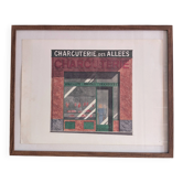 Lithographie "Charcuterie des Allées" – Catherine d'Ortoli
