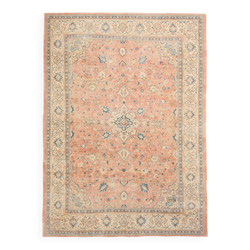 9x12 Pink & Blue Classic Persian Rug, 280x382Cm