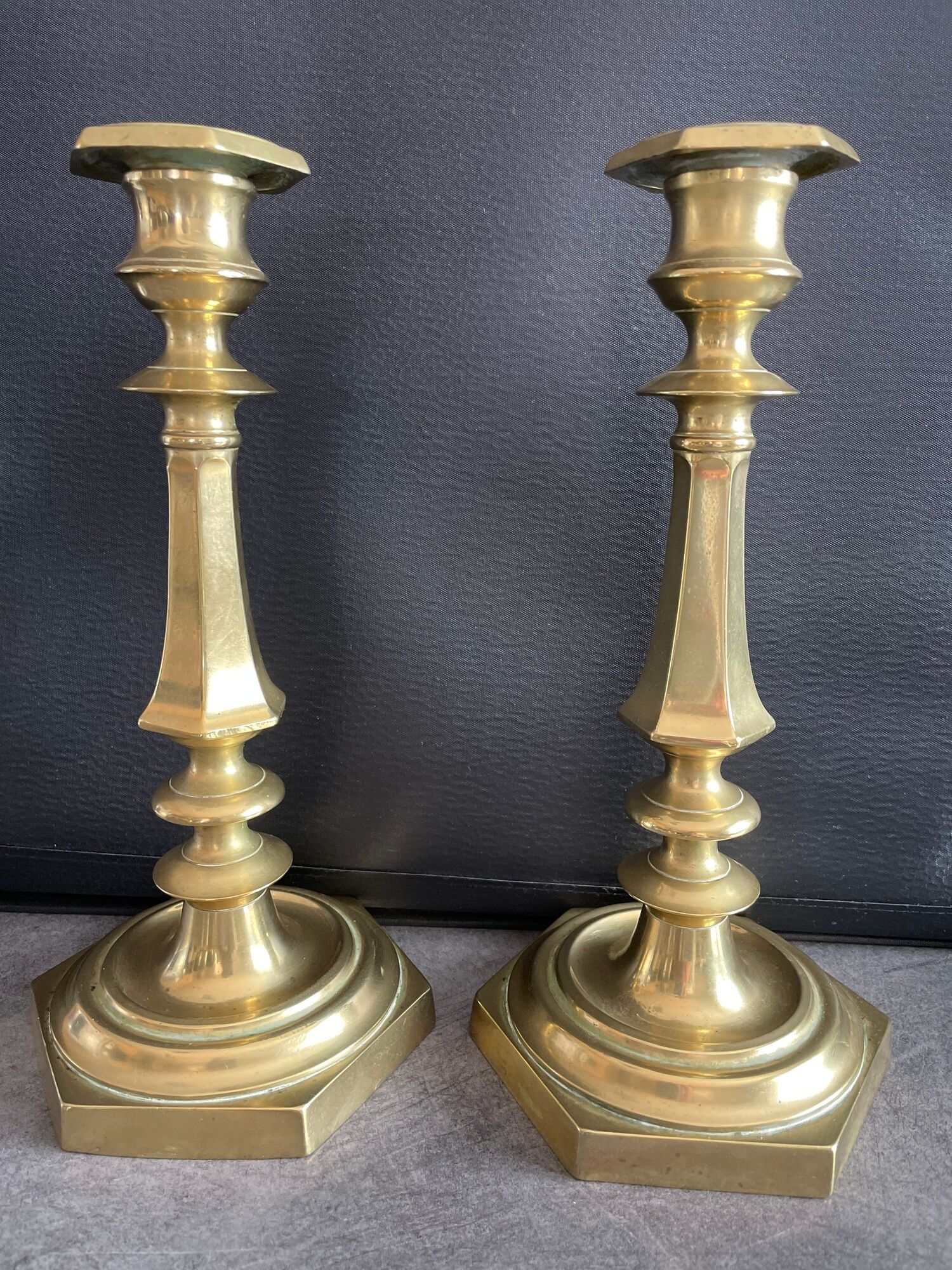 Pair of candle holders