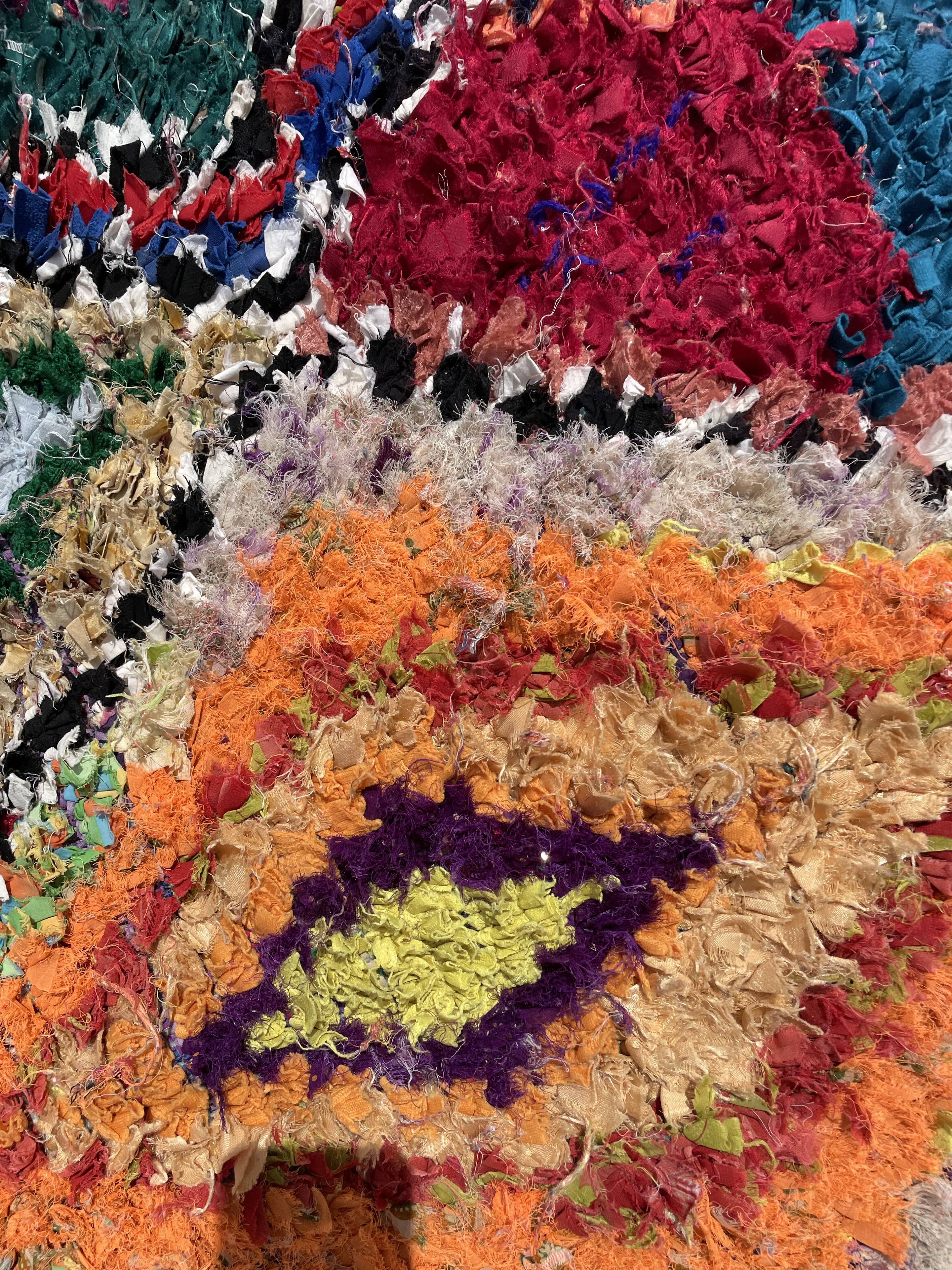 Berber carpet Butcher's with colored diamonds