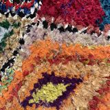 Berber carpet Butcher's with colored diamonds