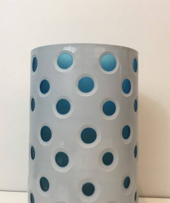 Vase design en verre overlay