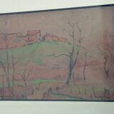 Watercolor painting by Léon Moyse