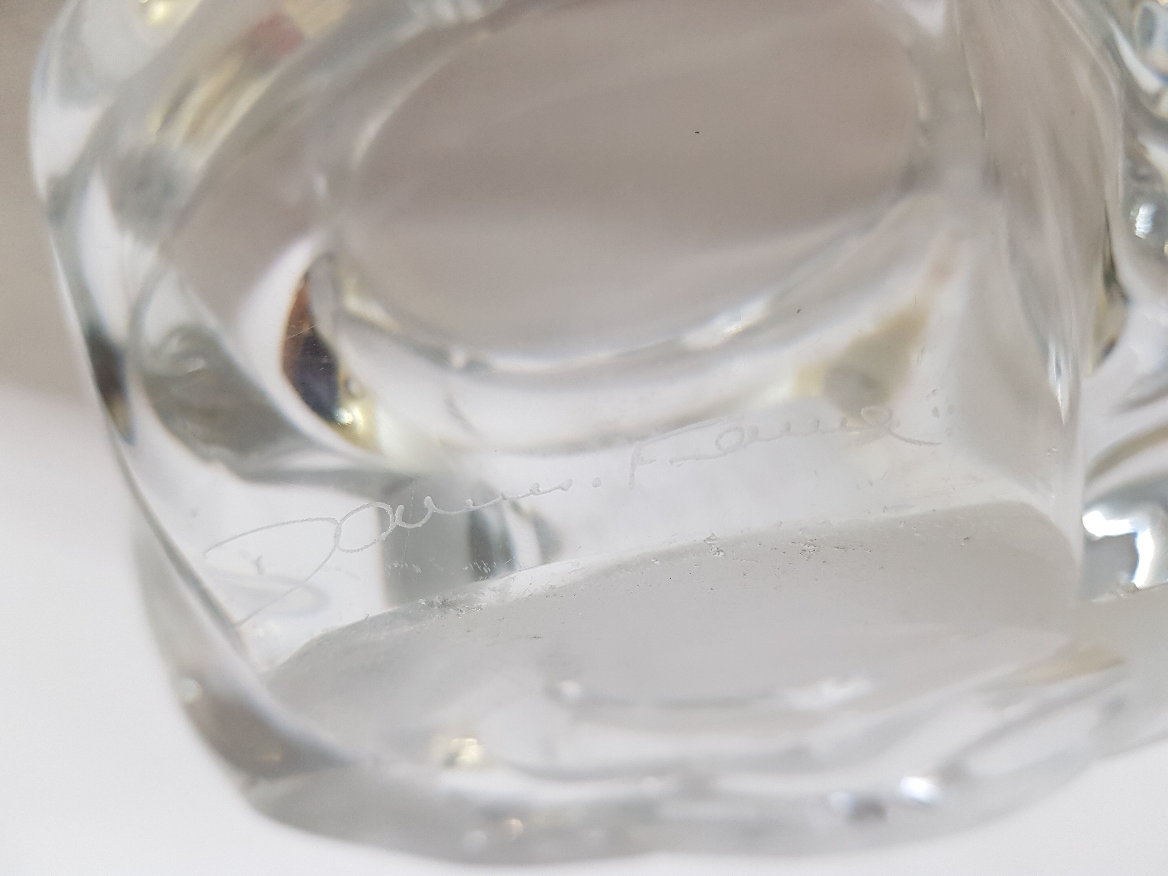 Crystal ashtray by Daum France 1960