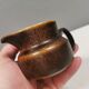 Very nice cream jug in hare fur glaze, Danish and from the 1970-80s.