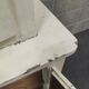 Old school library, white patinated two-body dresser, year 1888