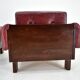 Pair of vintage leather armchairs , Czechoslovakia 1970s