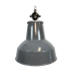 Large Grey Enamel Industrial Factory Lamp from Elektrosvit, 1960s