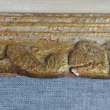 Watercolor gilded frame 19th century