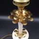lampe à poser Maison Le Dauphin Palmier en laiton et bois