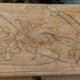 Miniature pyrographed wardrobe from 1912.