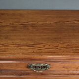 Pitch pine weekly planner, Art Nouveau period – Early 20th century