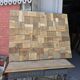 Decorative wall panel in solid oak