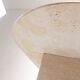 Mid-Century travertine coffee table with an oval top, 1970s.