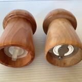 Salt and pepper wooden champagne cork