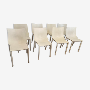 8 Phillippe Starck chairs, 90s