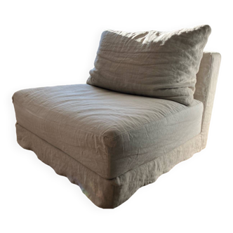 Caravan chair in washed linen