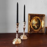 Pair of classic vintage candlesticks