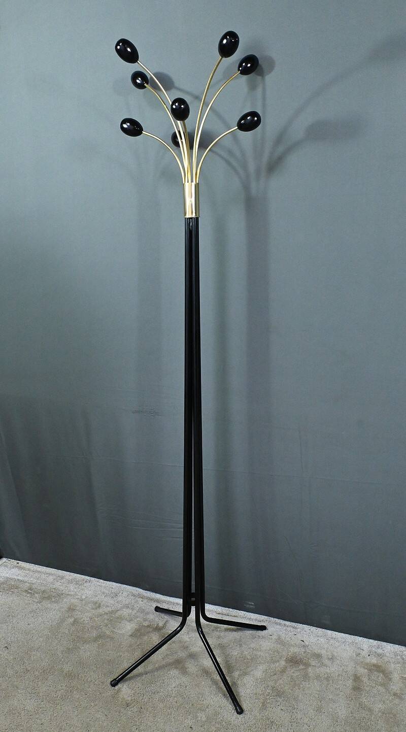 Coat Rack in Lacquered Metal, Italian Design – 1960