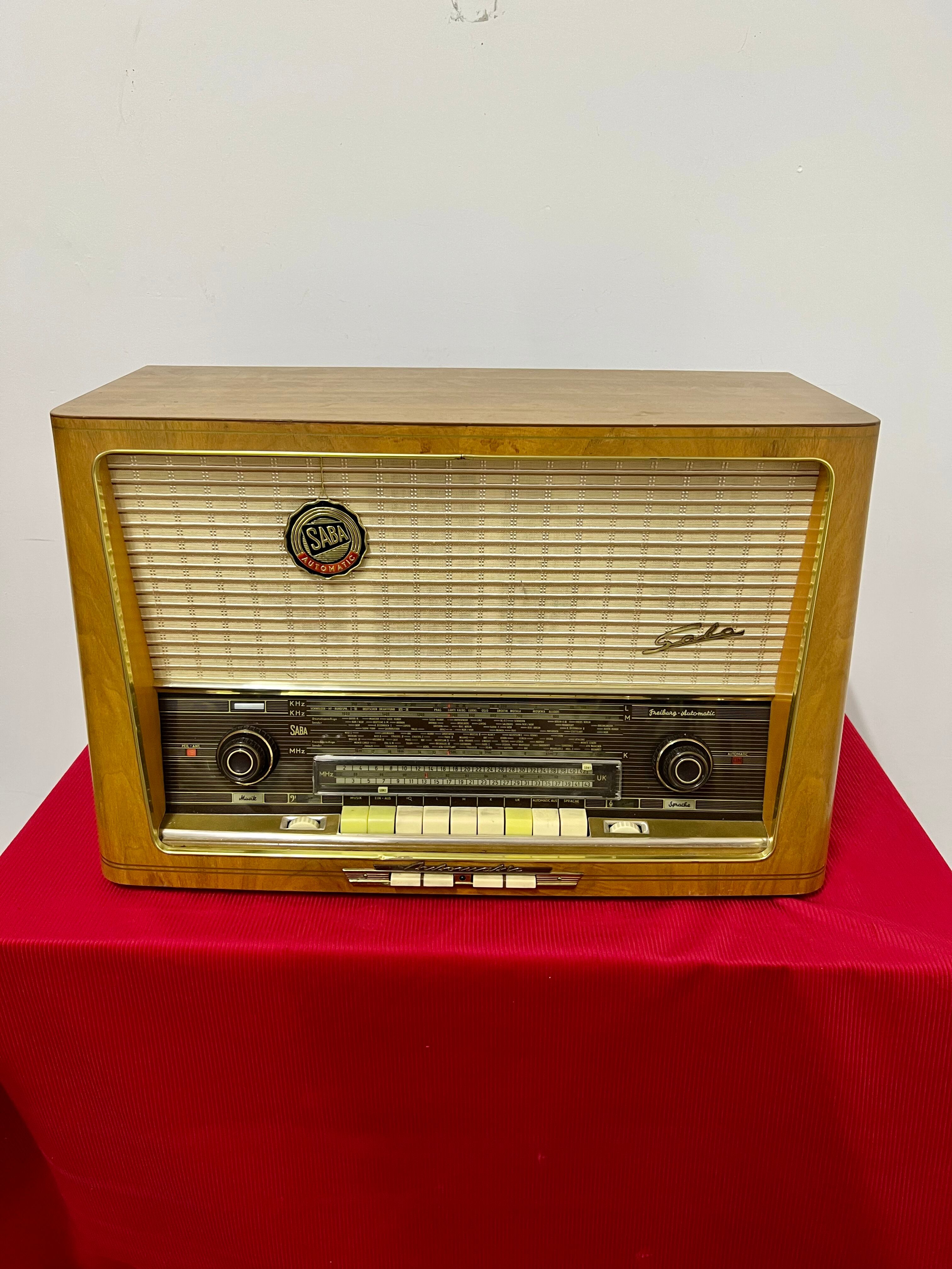 Old radio SABA Freiburg Automatic 9 years 1958 / vintage super condition