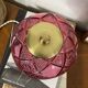 Vintage table lamp in fuchsia pink glass.