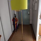 floor lamp reading light gilded brass articulated arm 1980