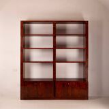Parchment bookcase by Aldo Tura for Tura Milano 1960