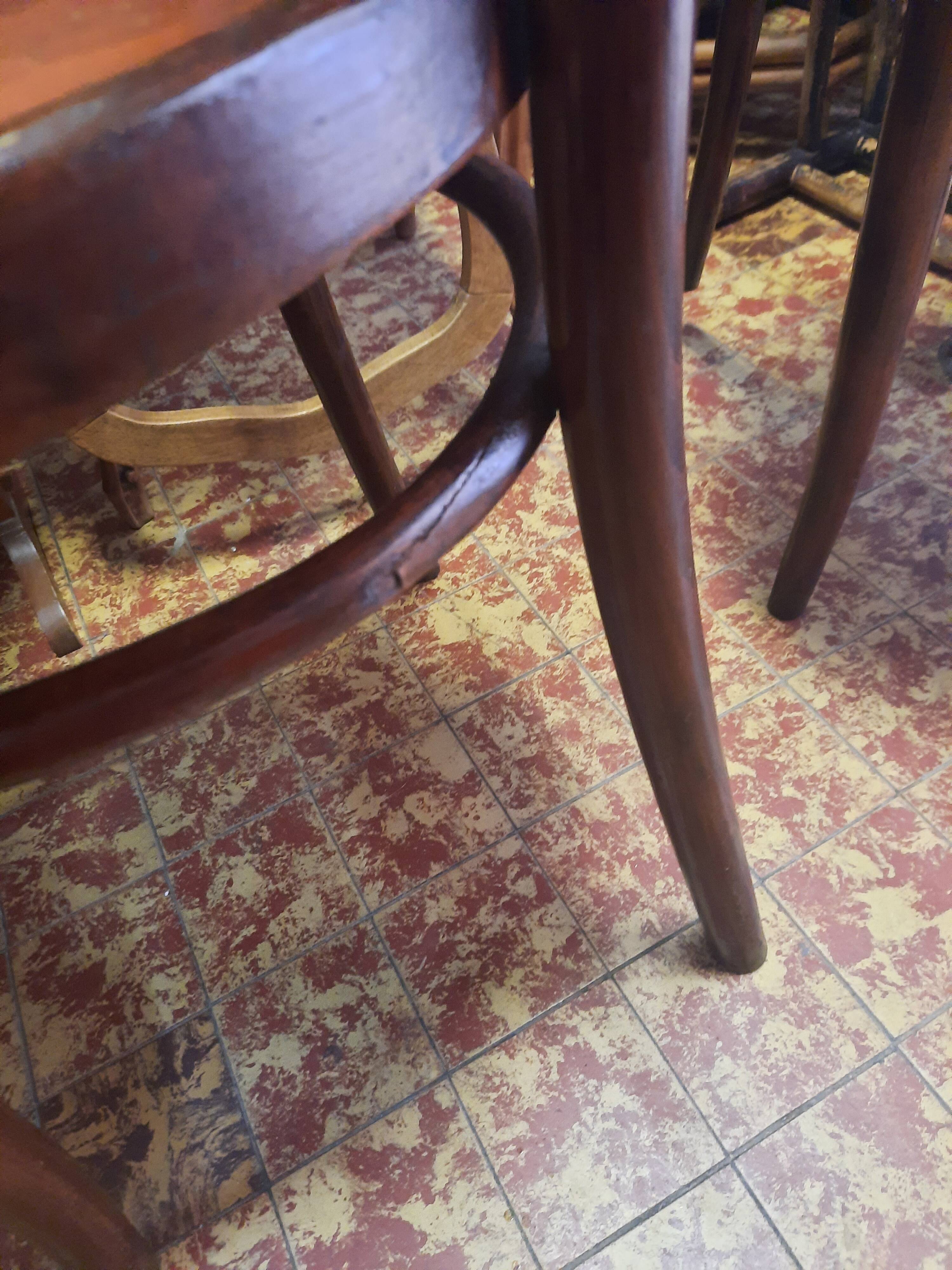 Set of four bistro chairs