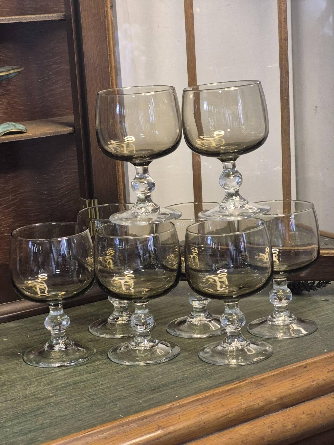 Balloon stemmed glasses