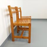 Pair of vintage pine chairs from the 70s